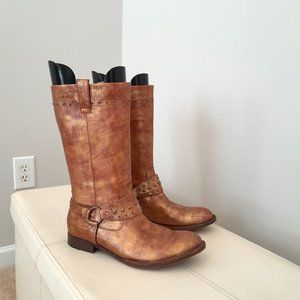 Born Crown Shimmer Copper/Gold Leather Boots